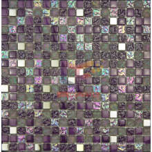 15*15mm Purple Glass Mix Stone Crystal Mosaic (CS087)